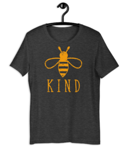 BEE Kind T-shirt - dark-grey-heather